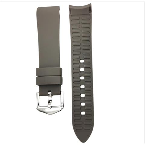 Cinturino Universale In Silicone Per Smartwatch Con Estremità Curva, Compatibile Con Samsung, Huawei, Xiaomi Grey 20 Mm - Foto 2