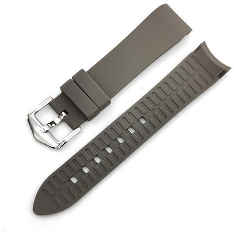 Cinturino Universale In Silicone Per Smartwatch Con Estremità Curva, Compatibile Con Samsung, Huawei, Xiaomi Grey 20 Mm - Foto 1