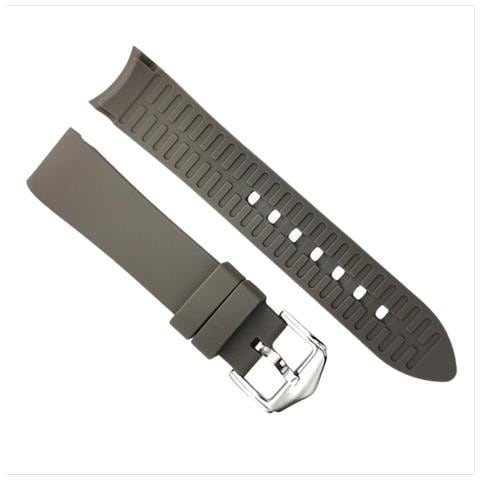 Cinturino Universale In Silicone Per Smartwatch Con Estremità Curva, Compatibile Con Samsung, Huawei, Xiaomi Grey 20 Mm - Foto 4
