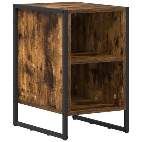 Comodino Rovere Fumè 39.5 x 30 x 50 cm Legno multistrato - Foto 1