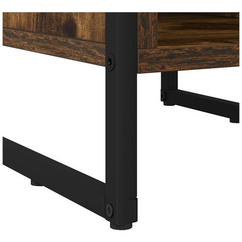 Comodino Rovere Fumè 39.5 x 30 x 50 cm Legno multistrato - Foto 9