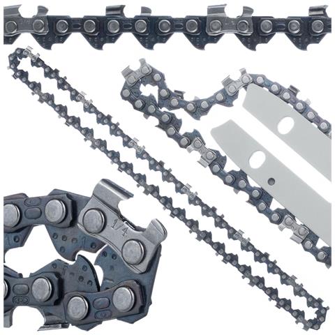 Catena Per Motosega 8"" Passo 1/4"" - Acciaio Di Alta Qualità, 24 Lame, 48 Denti | Compatibile Con Mini Seghe Elettriche Rp21v, Op21v - Foto 1