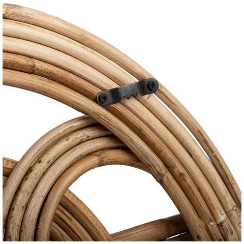 Appendiabiti In Canna E Bambù Marrone 38x7x26h Cm - Foto 8