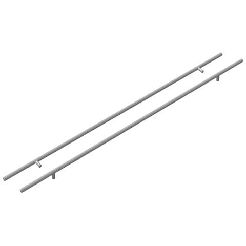 Maniglia per Armadio 2 pcs Argento 900 mm Acciaio inossidabile - Foto 1