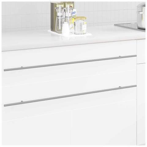 Maniglia per Armadio 2 pcs Argento 900 mm Acciaio inossidabile - Foto 2