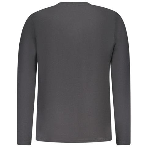 T-shirt da uomo a maniche lunghe nera - Colore: Nero, Taglia: 2XL - Foto 2