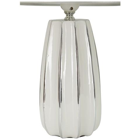 Lampada Da Tavolo Emmi Argento In Ceramica Ø30×45 Cm - Foto 2