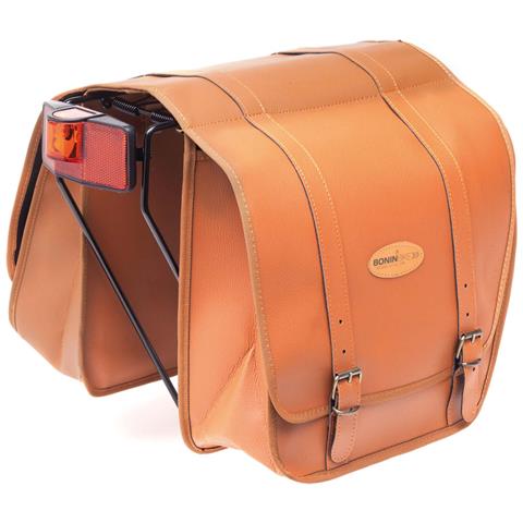 Borsa Bisaccia Ecopelle Miele Lusso - Foto 1