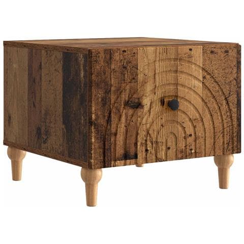 Tavolino da salotto con cassetto Legno antico 49 x 50 x 40 cm - Foto 1
