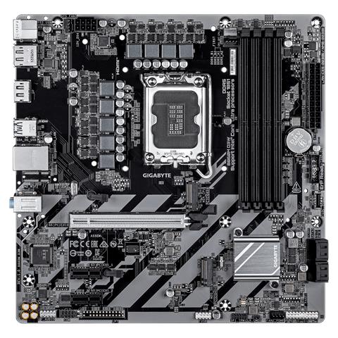 B860M D3W Scheda Madre - CPU Intel Core Ultra Series, VRM a 4+1+2 fasi, fino a 9066 MHz DDR5, 2x PCIe 4.0 M. 2, LAN 1 GbE, USB 3.2 Gen 1 - Foto 2