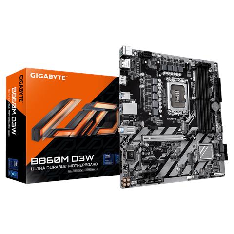B860M D3W Scheda Madre - CPU Intel Core Ultra Series, VRM a 4+1+2 fasi, fino a 9066 MHz DDR5, 2x PCIe 4.0 M. 2, LAN 1 GbE, USB 3.2 Gen 1 - Foto 1