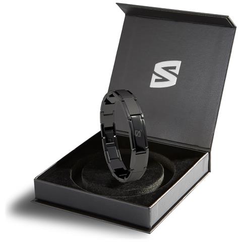 Bracciale Da Uomo Premium ""impact"" In Acciaio Chirurgico 316l, Nero, 23 Cm - Foto 2