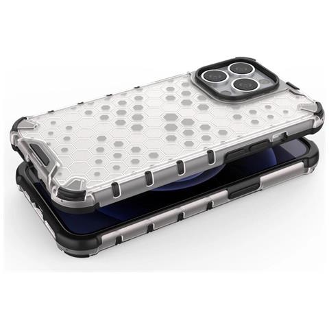 Honeycomb Corpo Con Copertura Colorata E Bumper In Tpu, Per Iphone 13 Pro, Colore Blu. - Foto 2