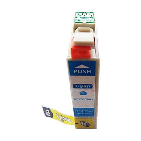 Cartuccia Ink-Ket compatibile Epson T0712 Ciano - Foto 1