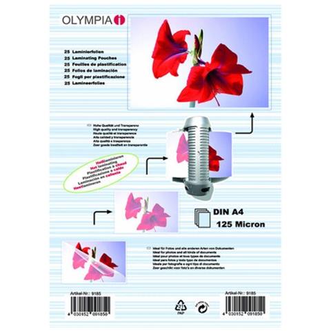 9185 Sacchetti di laminazione (Transparent, A4), 25 pezzi - Foto 1