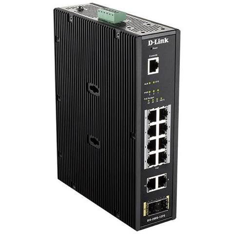 Switch Serie DIS-200G-12PS con 10 Porte Gigabit Ethernet 10/100/1000 (260W) / 2 x Gigabit SFP - Foto 1