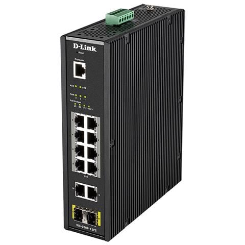 Switch Serie DIS-200G-12PS con 10 Porte Gigabit Ethernet 10/100/1000 (260W) / 2 x Gigabit SFP - Foto 2