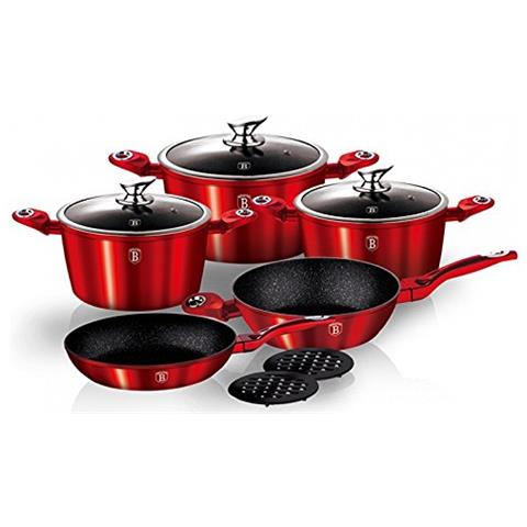 Batteria 10 Pz Metallic Line Burgundy - Foto 2