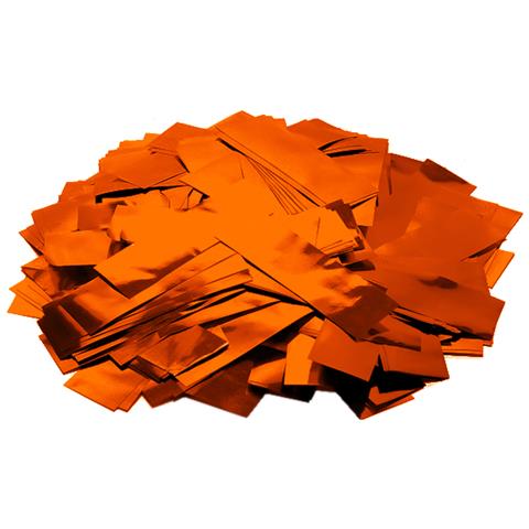 Metallic Confetti Rectangular 55x18mm, Orange, 1kg - Foto 1