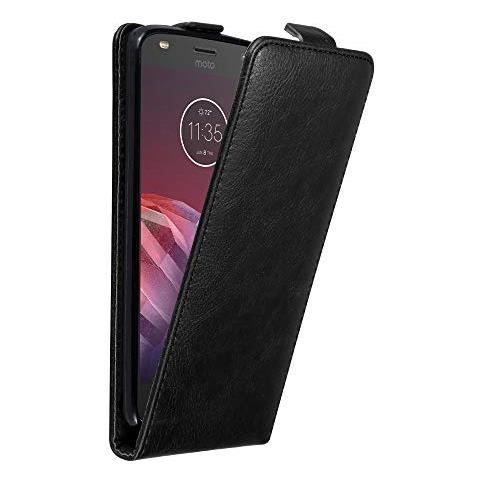 Custodia Compatibile Con Motorola Moto Z2 In Nero Di Notte - Coperchio Protettivo In Design Flip Con Chiusura Magnetica - Foto 1