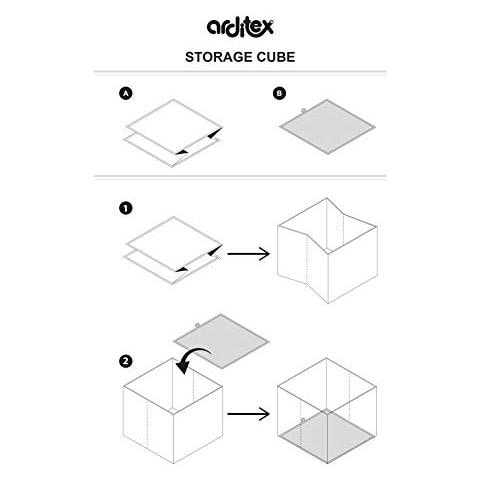 Wd13002 Contenitore - Organizer In Tessuto A Forma Di Cubo Pieghevole Di 31 X 31 X 31 Cm Di Disney-frozen Ii - Foto 2
