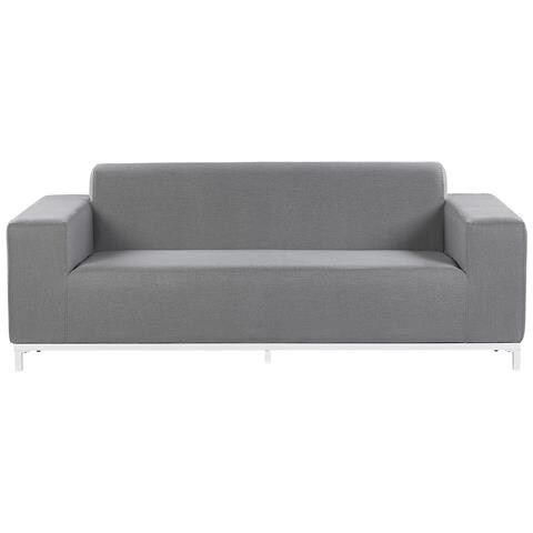 Divano Da Giardino Imbottito 3 Posti Grigio Rovigo - Foto 21