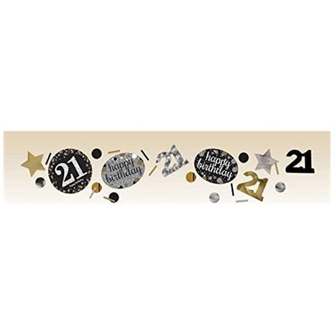 -21st Confetti Glittery Gold-34g-confezione Da 1, Oro, 21, 9900563 - Foto 1
