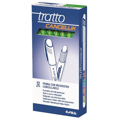 Penna Cancellabile Tratto Cancellik Verde Chiaro - Diametro Punta 0,4Mm - Confezione Da 12 Pezzi - Foto 1