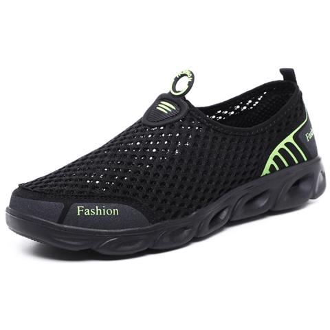 SLOWMOOSE - Scarpe Casual Da Uomo Sneakers Moda Sandali Estivi Traspiranti  Leggeri [ neroverde / 7.5] - ePRICE