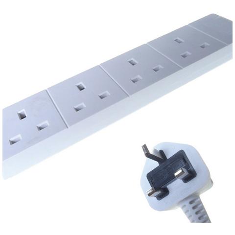 27-4100, Basico, Plastica, Bianco, 250V, 13A, BS 1363 - Foto 1