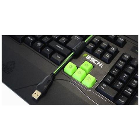 Tastiera USB F89CHV2  (Layout Spagnolo) Colore Nero - Foto 5