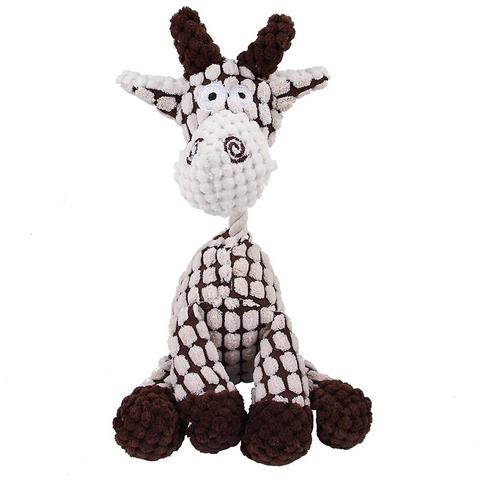 SLD Cane Simpatico Squittio Giocattolo - Cane Farcito Animali Masticare Giocattolo Corda Per Cuccioli Dentizione Comfort Interattivo Peluche Giocattolo (grigio)