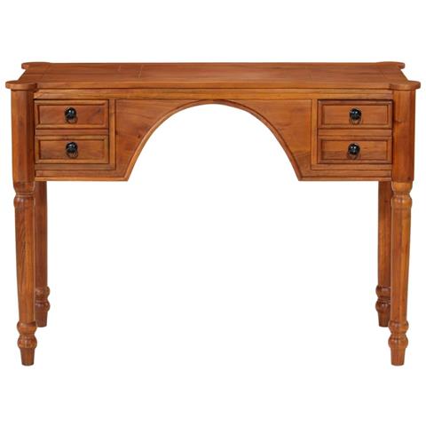 Scrivania Con Cassetti 110x50x76 Cm In Legno Massello Di Acacia - Foto 3