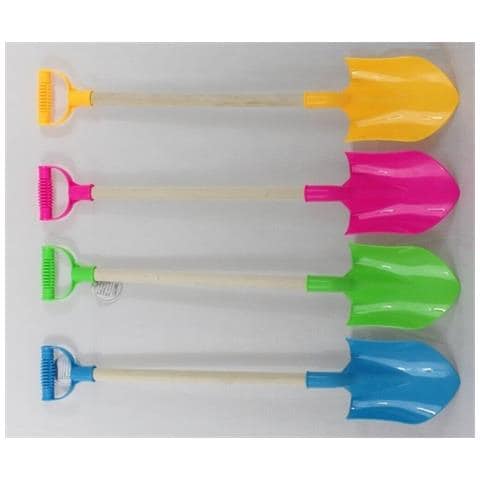 Paletta Da Spiaggia Con Manico In Legno E Impugnatura In Plastica Giochi Per Bambini - Foto 1