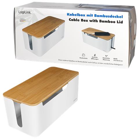 KAB0075 - Logitech Kabelbox mit Bambus-Deckel - Foto 9