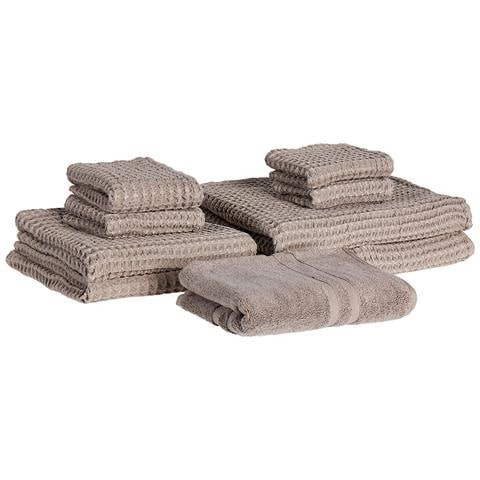Set Di 9 Asciugamani Areora Cotone Tortora - Foto 2