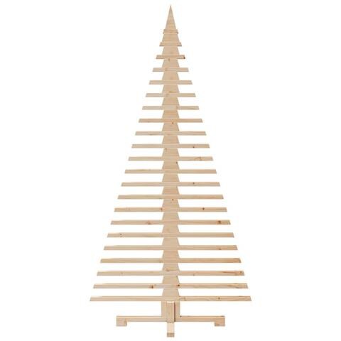 Albero Di Natale Decorativo In Legno 180 Cm Legno Massello Pino - Foto 3