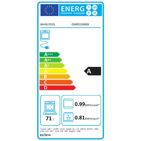 Forno Elettrico da Incasso OMR551RROX Capacità 71 L Multifunzione Potenza 2200 W Colore Nero. Acciaio inox - Foto 2