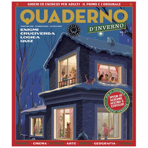 Quaderno Di Inverno. Giochi Ed Esercizi Per Adulti. Vol. 4 - Foto 1