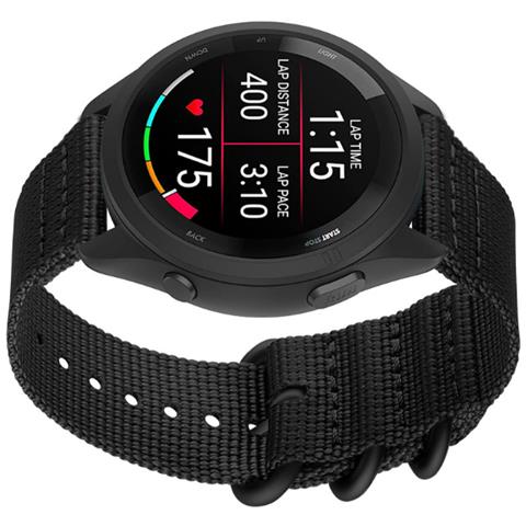 Cinturino Per Orologio In Silicone Black 20 Mm - Foto 2