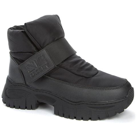 Black Casual Closed Booties Stivaletti Sintetico E Tessile Scarpe Donna Nero Eu 36, 428239/07-01 - Foto 1