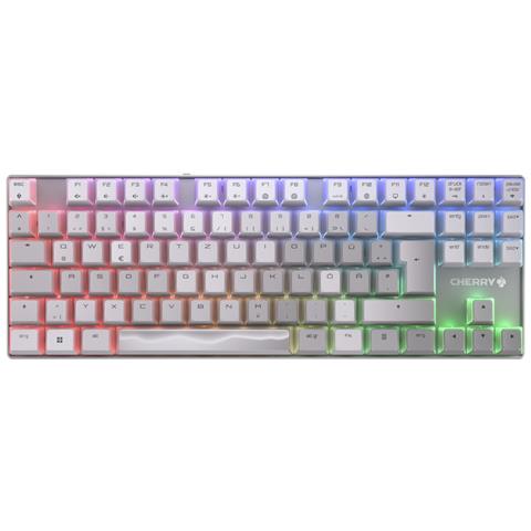 MX 8.2 TKL Wireless XAGA tastiera Gaming USB + RF Wireless + Bluetooth QWERTZ Tedesco Bianco - Foto 1