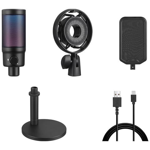 Streamer USB Microphone RGB - Foto 8