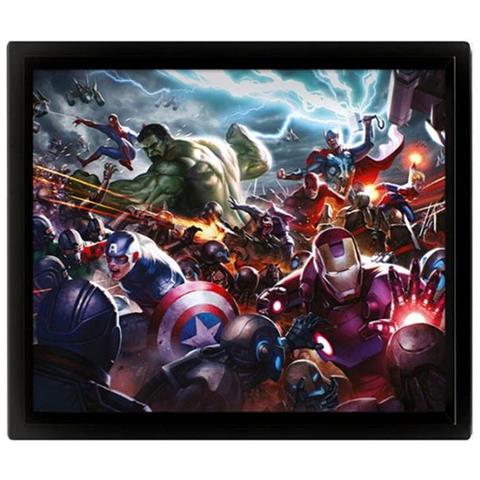 Quadro 3d Lenticular Poster Marvel Future Fight Heroes Assault - Eppl71531 - Foto 1