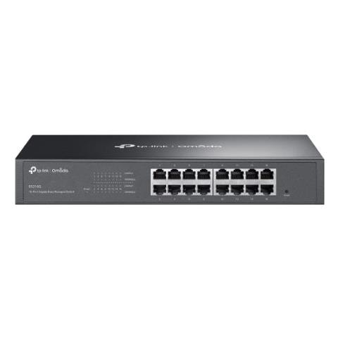 Switch di Rete ES216G Gestito 16 Porte Gigabit Ethernet (10/100/1000) Nero - Foto 1