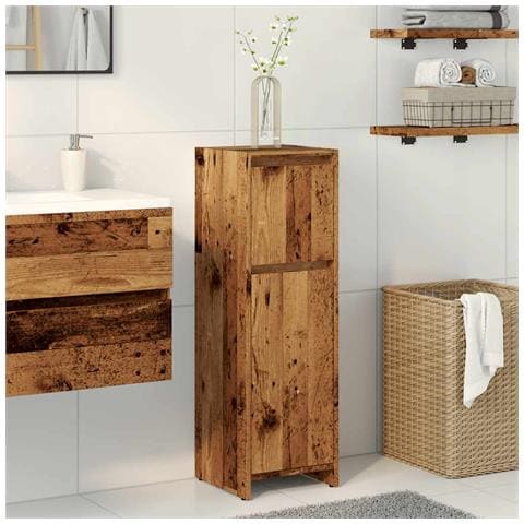 Mobile Da Bagno Legno Antico 30x30x95 Cm In Legno Multistrato - Foto 3