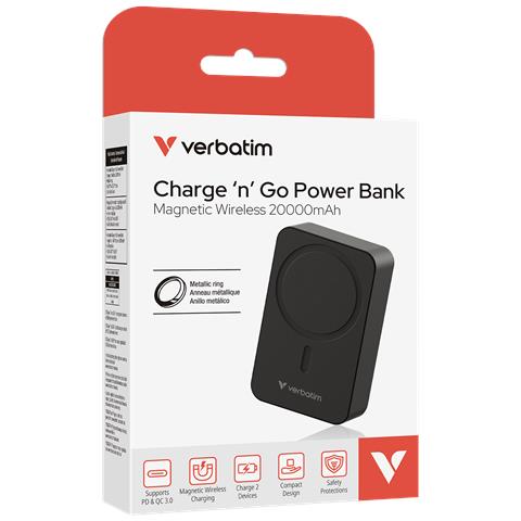 Charge 'n' Go Essentials 20000 mAh Carica wireless Nero - Foto 5