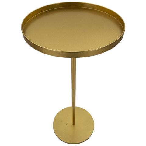 Tavolino Mf578 - Oro - Metallo - 51x51x100 Cm - Foto 2