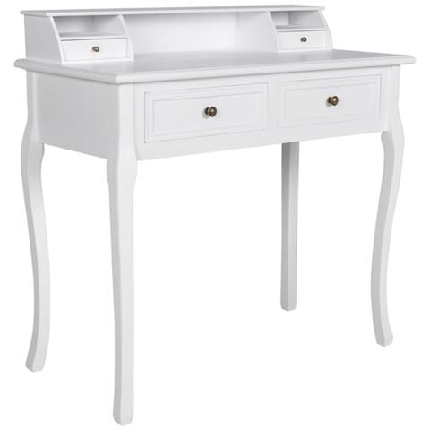 Lusso Casadino -  Tavolino Da Trucco Moderno Mobiletto Make Up Bianco - Foto 2