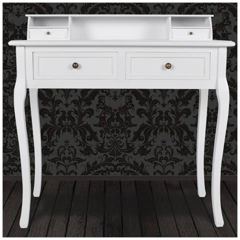 Lusso Casadino -  Tavolino Da Trucco Moderno Mobiletto Make Up Bianco - Foto 1